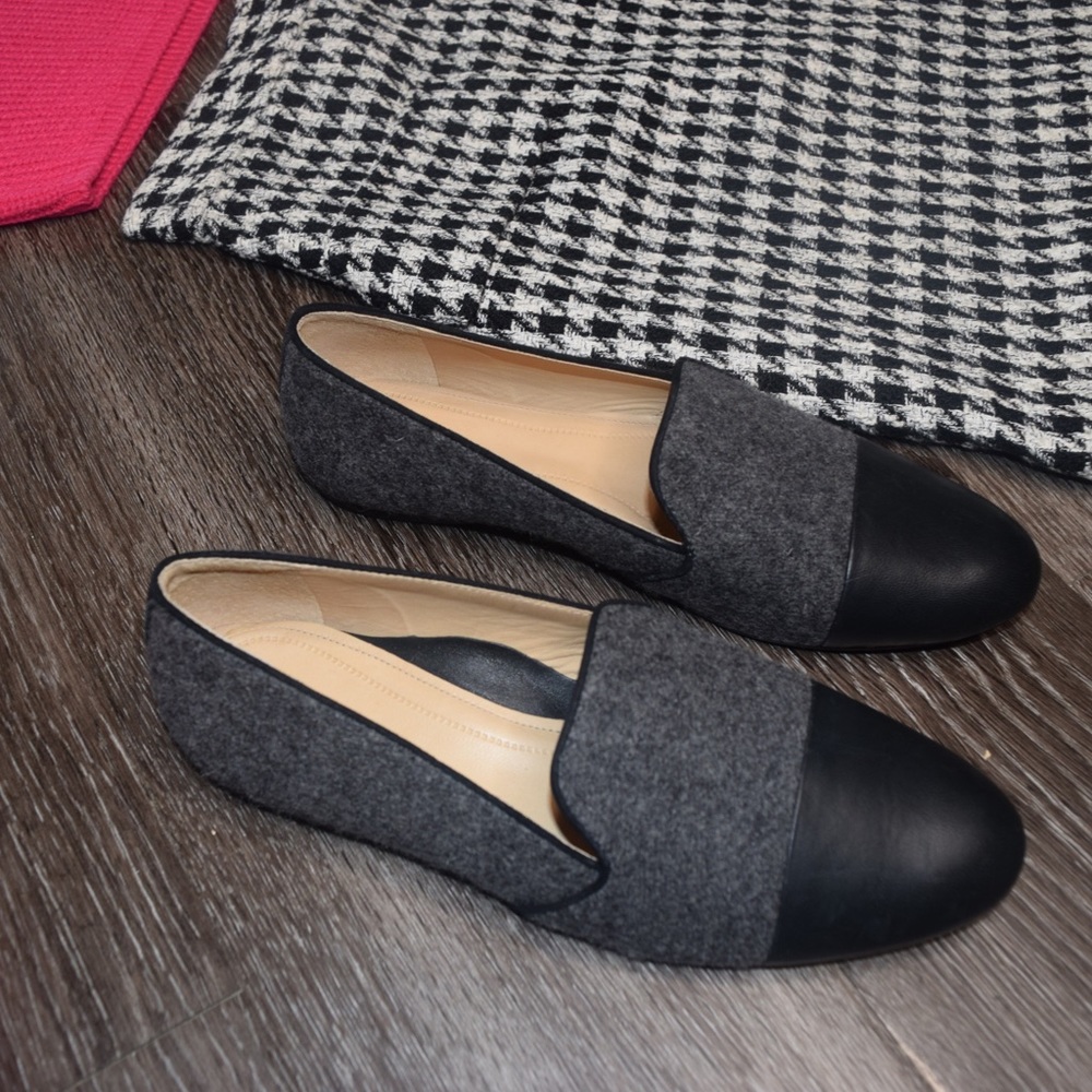 Nurture Black & Grey Flats Size 8